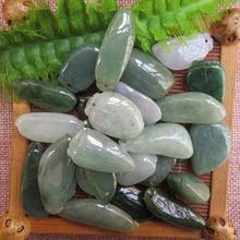 工厂天然缅甸翡翠A货油青吊坠挂件随机发货 1个2.8元