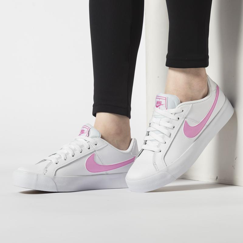 Nike Women's Shoes Sakura Pink 2019 New Summer Authentic Sports Breathable Casual Shoes Trendy Low Top Board Shoes Small White Shoes