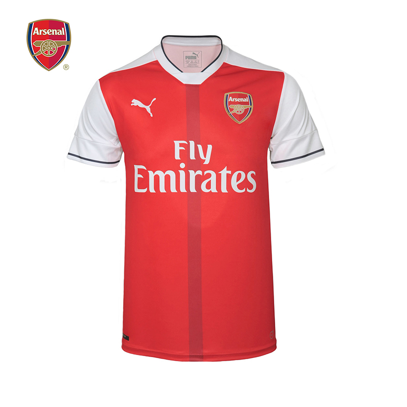 阿森纳Arsenal彪马Puma16-17主场男子短袖运动T恤球衣队服足球服