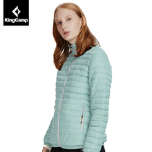 KingCamp户外羽绒服白鸭绒防风羽绒服女登山羽绒服女防水