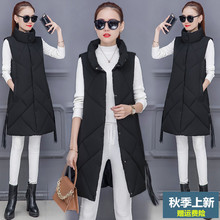 反季棉服棉马甲女中长款韩版2018新款潮时尚女装冬季外套轻薄上衣图片
