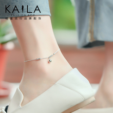 Kaila925银铃铛脚链 简约学生森系性感纯银社会2018新款 男女韩版