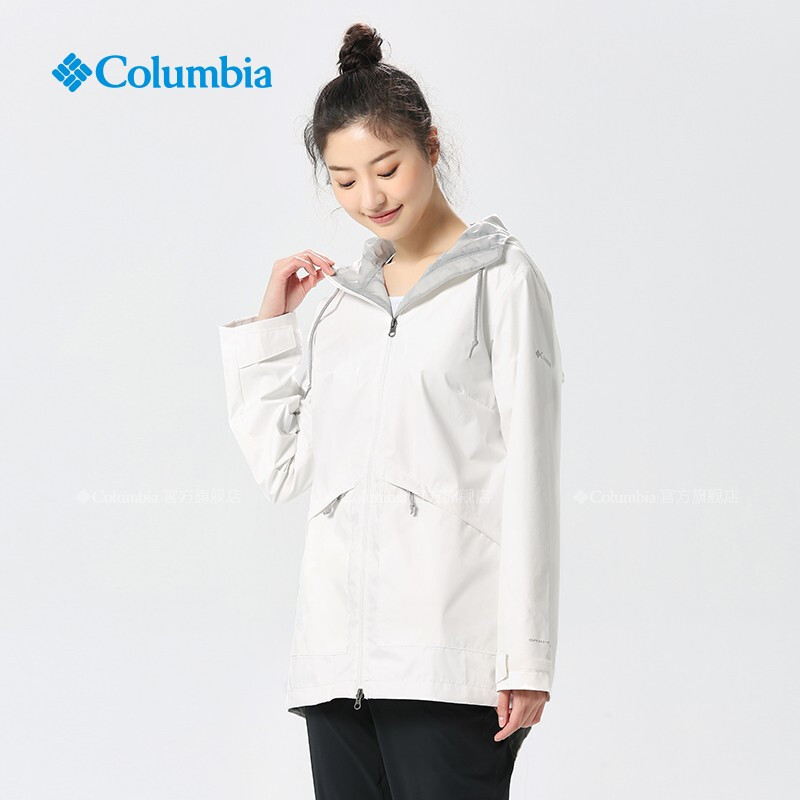 Colombian women's sprinter waterproof and stain resistant casual outdoor breathable long hooded jacket jacket WR0166