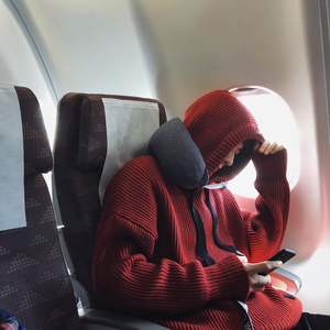 物空宋松冬季潮男连帽毛衣男