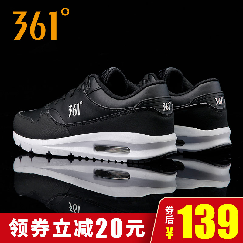 361 Men's Shoes Spring Air Cushion Shock Absorbing Sports Shoes 361 Degree Men's Mesh Breathable Travel Leisure Vintage Running Shoes