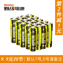 5号电池 鼠标遥控器专用玩具电池R03P 碳性干电池 20节7号电池