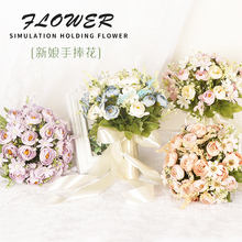 婚礼结婚新娘手捧花伴娘团花束假花韩式高档影楼摄影拍照道具旅拍