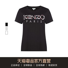 KENZO/高田贤三2018秋冬新款全棉多色字母刺绣街头潮百搭女士T恤图片
