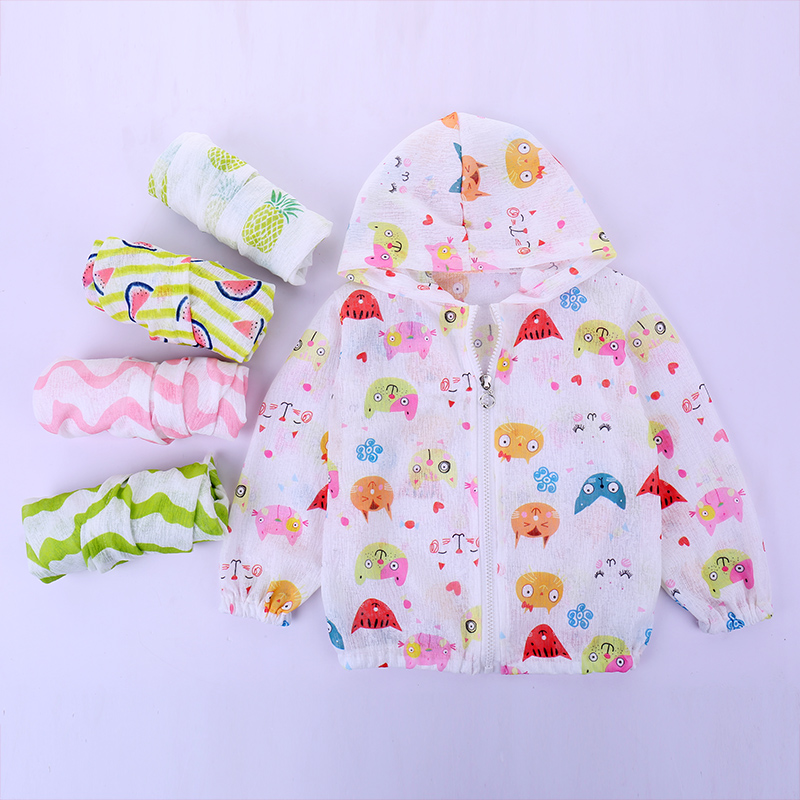 儿童防晒衣女防紫外线夏季超薄透气长袖2开衫