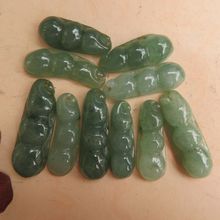 1个天然缅甸翡翠A货冰糯种四季豆吊坠送证书随机发货 玉巧匠8.8元