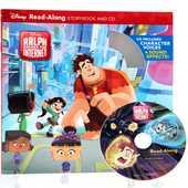 无敌破坏王2 Read Storybook Along and 大闹互联网 Ralph 周边 有声读物 英文原版绘本 儿童图画故事书 Wreck 迪士尼