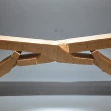 鲁班凳鲁班枕瞎掰手工艺制作画线木料毛坯DIY木坐折叠椅非遗文化