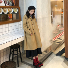 长袖 风衣女 宽松中长款 风衣女2019年春装 韩版 新款 ziling吱呤