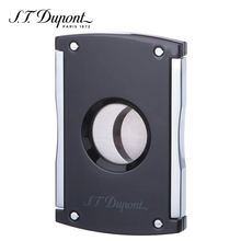0003265 S.T.Dupont法国都彭黑色不锈钢按压式切刀式雪茄剪刀正品