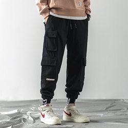 男士休闲裤工装裤束脚宽松A21P花KM公子男装森馬官方旗舰店铺官网