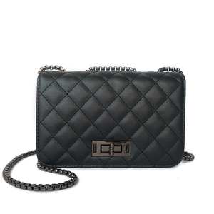 简约百搭菱格单肩斜挎包