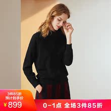 JUZUI/玖姿奥莱店2018冬季山羊绒高领套头针织羊绒衫女毛衣图片