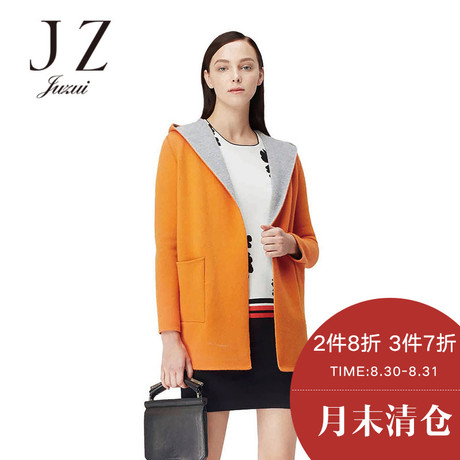 JUZUI/玖姿女装2017秋季新款短袖时尚内搭修身圆领连衣裙商品大图