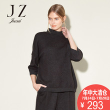JUZUI/玖姿长袖上衣秋季新款套头休闲半宽松高领毛衫女装图片
