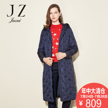 JUZUI/玖姿奥莱店2018冬季女装韩版加厚中长款羽绒服女图片
