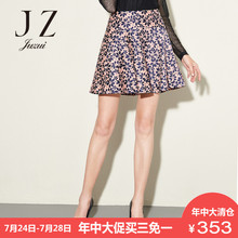 JUZUI/玖姿下装女新款短裙夏季韩版裙子女印花小短裙女图片