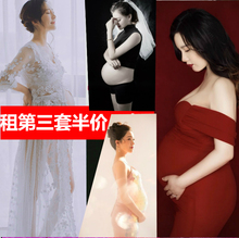 影楼大肚孕照拍照摄影服饰影楼孕妈写真衣服 出租孕妇写真拍照服装