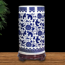景德镇手工陶瓷花瓶瓷器花插青花瓷箭筒卷轴缸书字画缸帽筒雨伞桶