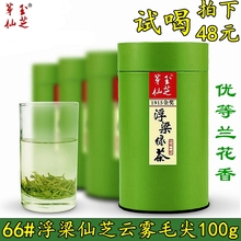 茶叶绿茶 江西浮梁芽玉仙芝雨前一级100g罐装 2018得雨活茶新茶