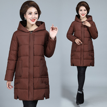 中年棉服女装2018秋冬季新款时尚连帽羽绒棉衣韩版冬天小棉袄外套图片