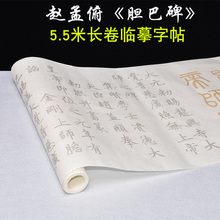 赵孟眺赵孟頫初学者书法毛笔字练习入门 赵体 中楷毛笔字帖套装 5.5米长卷赵孟俯胆巴碑楷书临摹描红宣纸