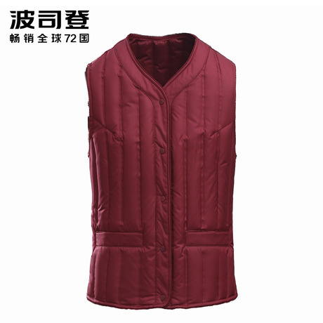 波司登冬季大码女中老年内穿羽绒马甲内胆保暖短款背心B1701604B商品大图