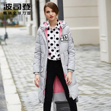 波司登运动街潮时尚休闲女中长款羽绒服冬装外套加厚保暖B1601126图片