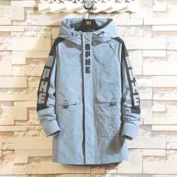 中长款夹克外套男士2019春季韩版潮流帅气披风男装休闲学生风衣男