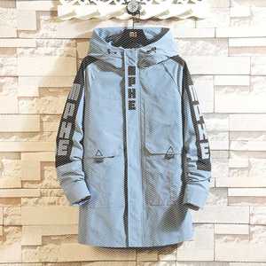 中长款夹克外套男士2019春季韩版潮流帅气披风男装休闲学生风衣男