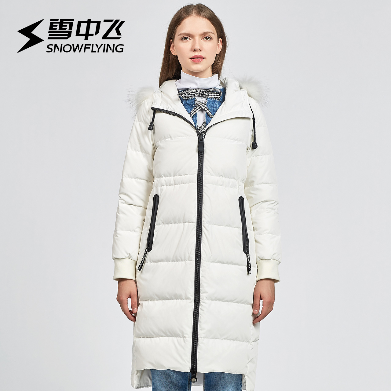 Xuezhongfei Autumn/Winter 2018 New Fashion Leisure Women's Medium length Sports Thickened Down jacket Warm coat