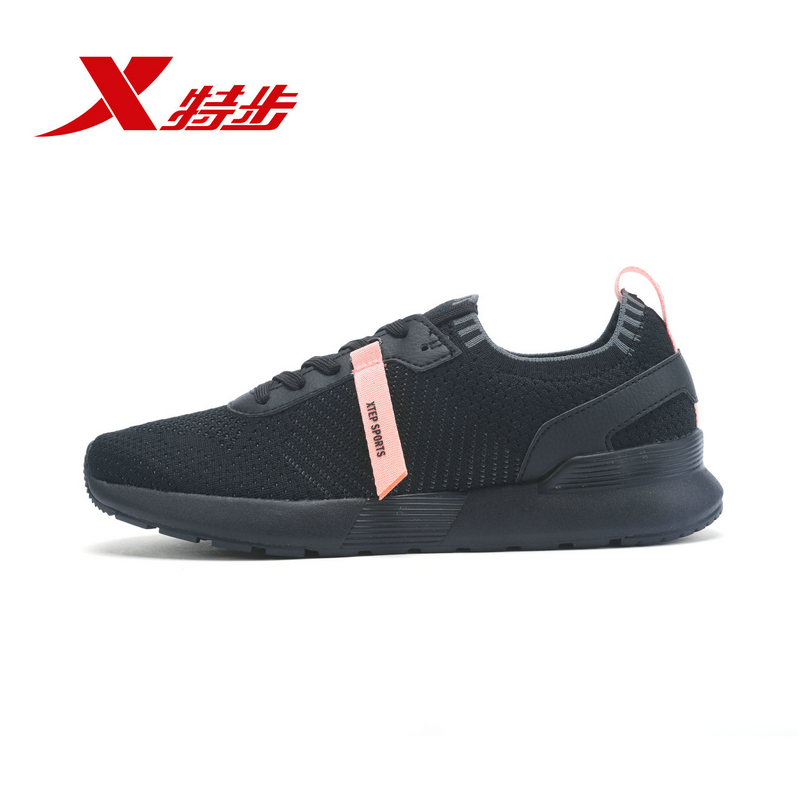 Special Women's Shoes Spring New 2019 Sports Shoes Mesh Breathable Casual Shoes All Black Running Shoes Running Shoes