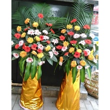 开业花篮达川地区开江县鲜花速递同城鲜花店摆件礼品乔迁定制配送