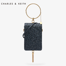 CHARLES&KEITH单肩包CK2 70700678金属圆环手提时尚 摩登女包