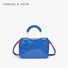 CK2 褶皱皮革饰女士休闲手提包 50150812 单肩包 CHARLES&KEITH