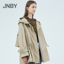 商场同款 短款 JNBY 江南布衣2019早春新品 风衣外套女5JB222510