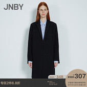JNBY 江南布衣冬新前短后长时尚 休闲女式保暖呢大衣5F024244
