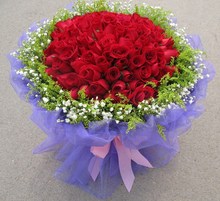 商洛市商州区丹凤县山阳县柞水县鲜花速递同城99朵玫瑰生日实体店