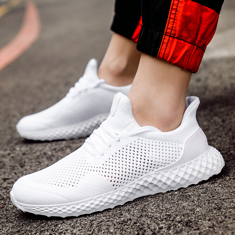 Jordan Spring Summer Little White Shoes Men's Extra Large 45 Breathable Mesh Shoes Men's Shoe Board Shoes 46 Coconut Shoes Sports Shoe Trend