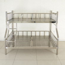 儿童床上下床铁双层不锈钢高低床两层床不锈钢床1.8米1.5米子母床