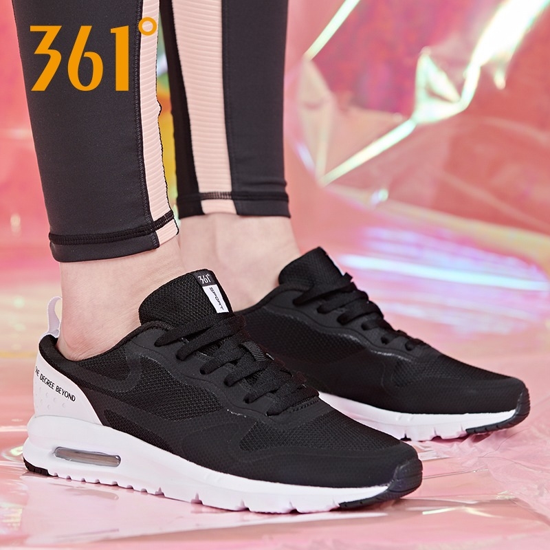 361 women's shoes, sports shoes, 2019 spring and autumn season, 361 degree mesh air cushion casual shoes, women's breathable and fashionable running shoes