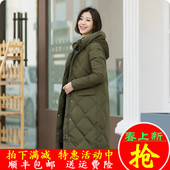 反季清仓 宽松加厚白鸭绒羽绒服女中长款 2018新款 千仞岗品牌正品