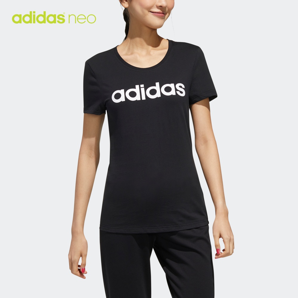 阿迪达斯官网adidas neo 女运动短袖T恤FP7868 FP7875
