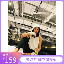 健身拳击搏击训练帽衫 欧美新品 瑜伽跑步运动品牌上衣速干排汗背心