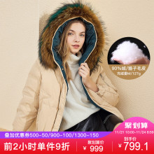 短款羽绒服女宽松衣香丽影2018冬装新款韩版连帽大毛领加厚白鸭绒图片