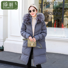 臻丽 2018新款冬季女装胖mm遮肚子棉衣中长款加厚棉服胖妹妹外套图片